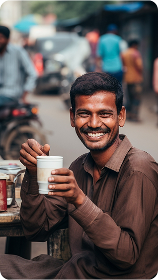 Smiling man